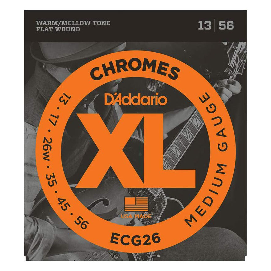 D'Addario Chromes Flat Wound Electric Strings