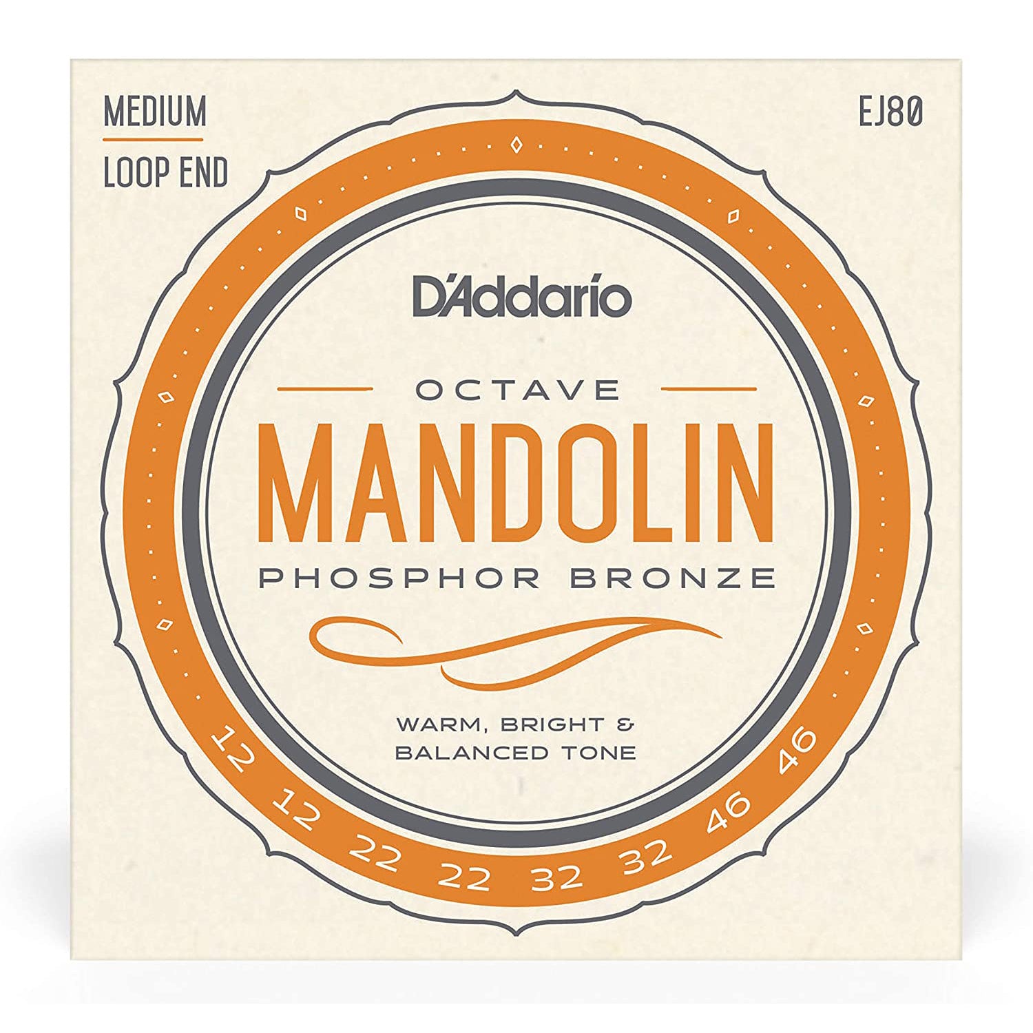 D'Addario Octave Medium Mandolin Strings