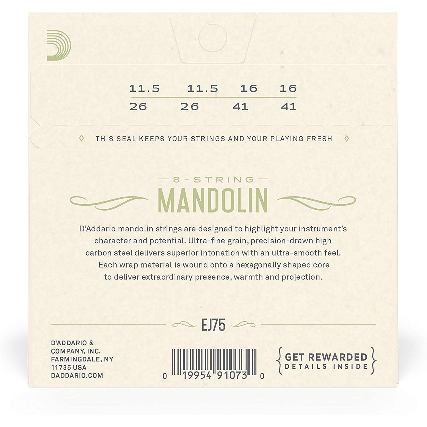 D'Addario Phosphor Bronze Mandolin Strings