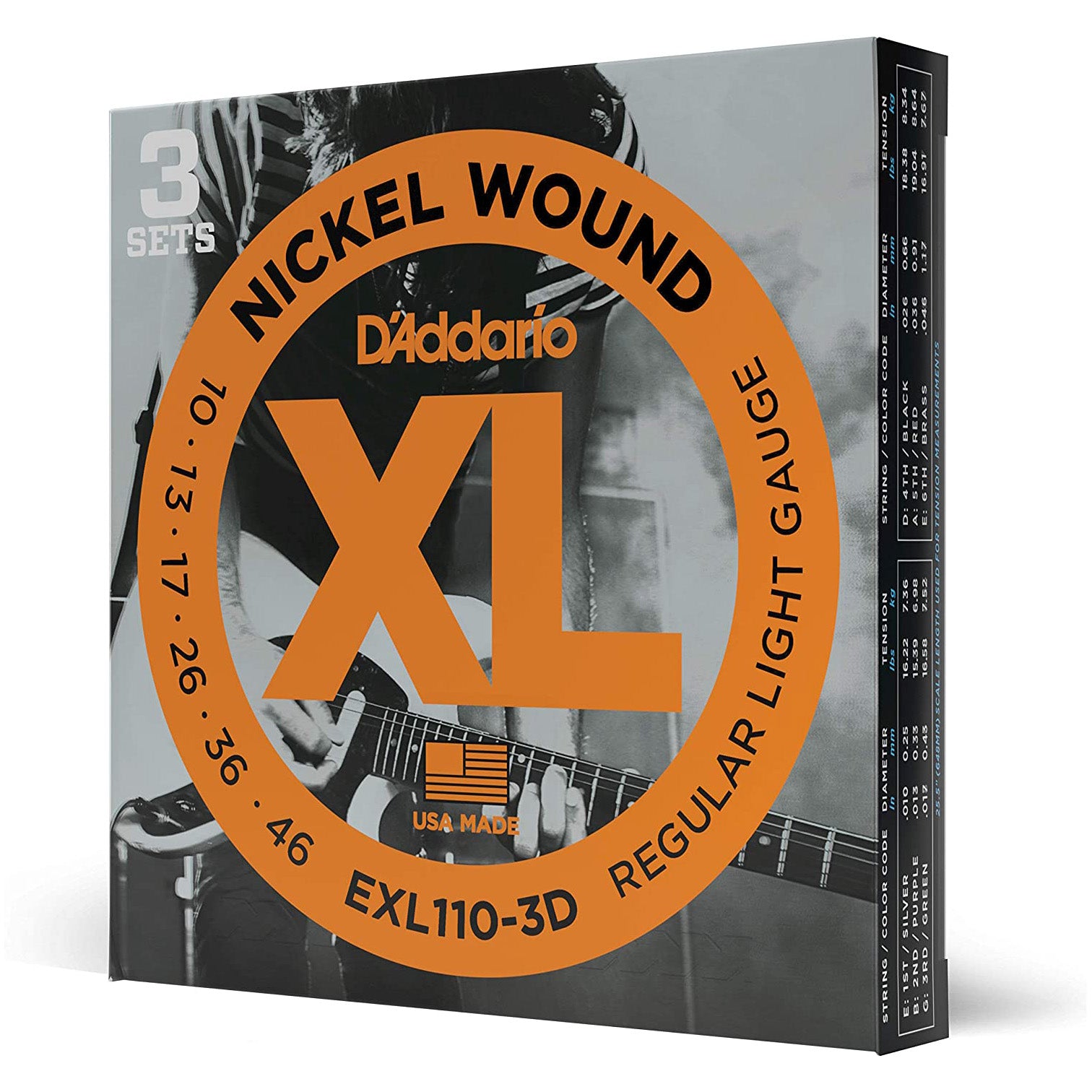 D'Addario EXL Nickel Wound Electric Strings