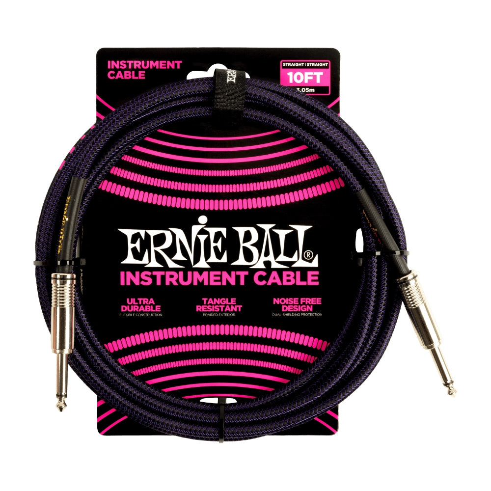 Ernie Ball Braided Instrument Cable 10ft