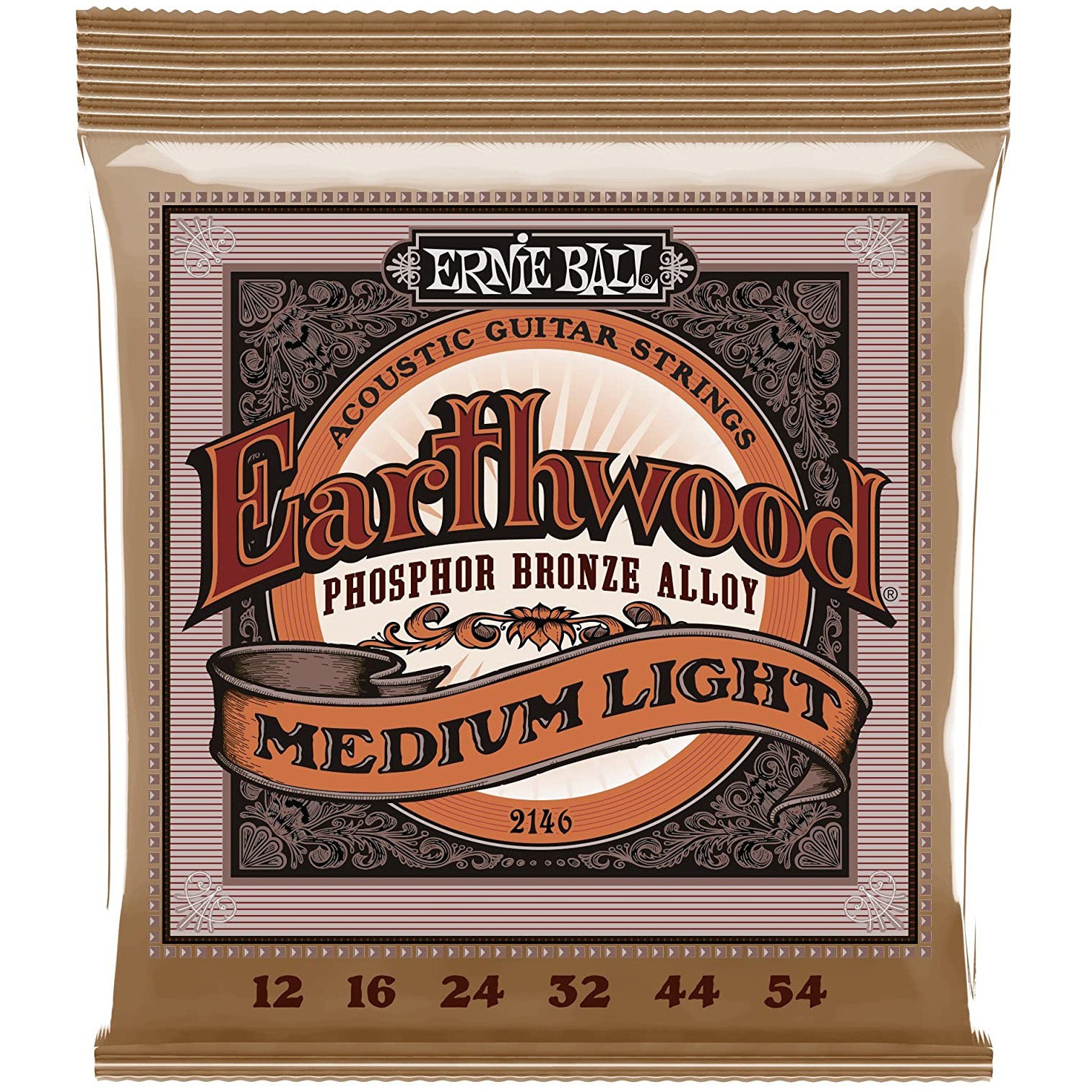 Ernie Ball Earthwood Phosphor Bronze Acoustic Strings (Medium Light)