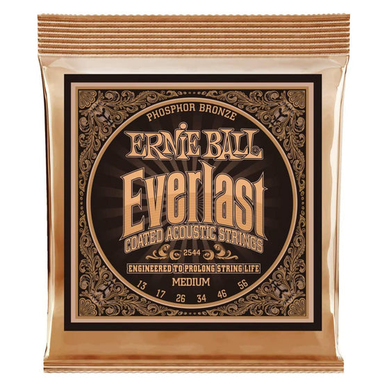 Ernie Ball Everlast Coated Phosphor Bronze Acoustic Strings (Medium)