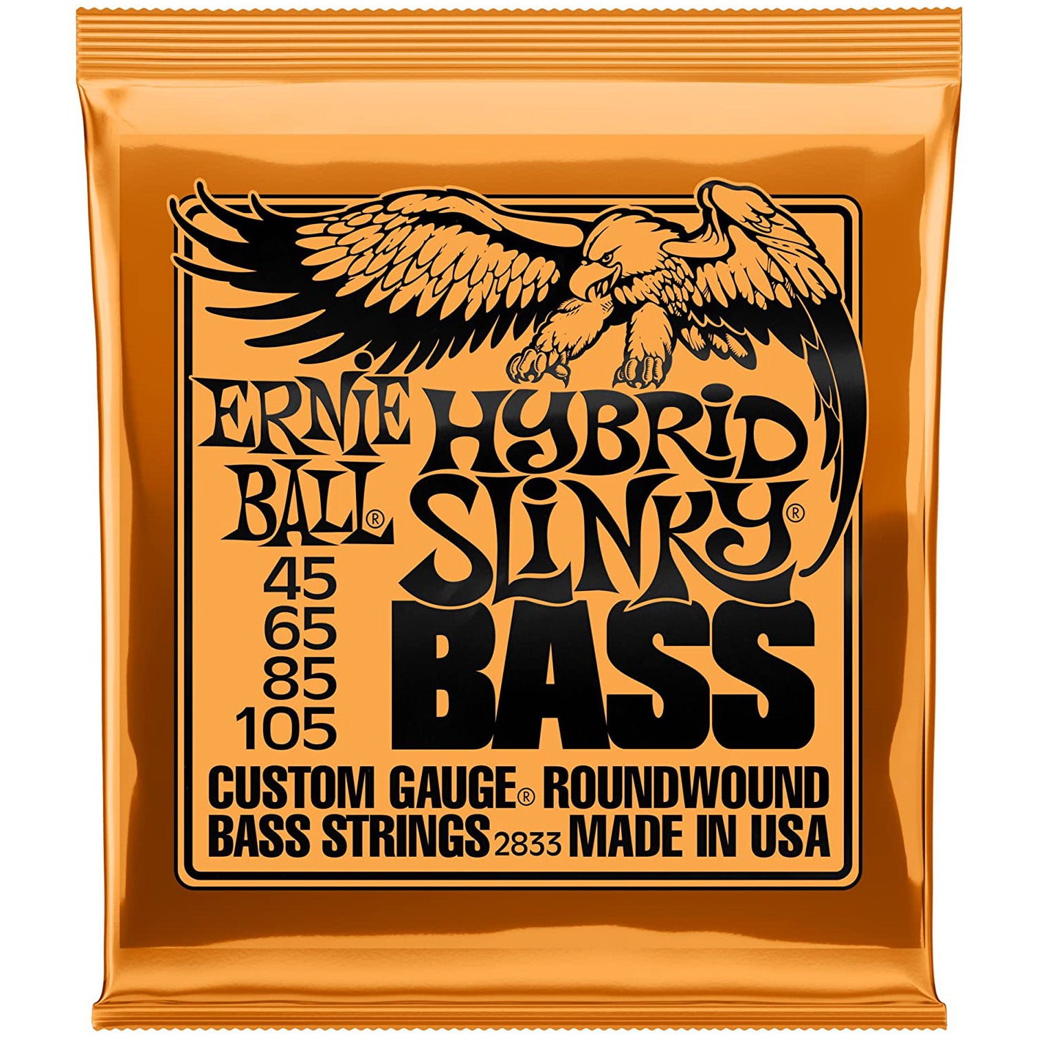 Ernie Ball 4-String Hybrid Slinky Bass Strings (45-105)