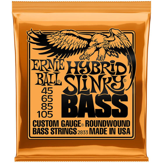 Ernie Ball 4-String Hybrid Slinky Bass Strings (45-105)