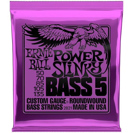 Ernie Ball 5-String Power Slinky Bass Strings (50-135)