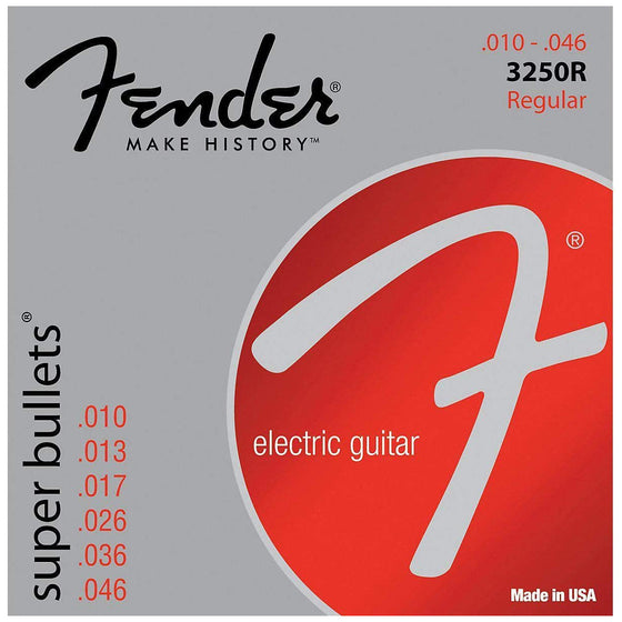 Fender 3250 Super Bullets Nickel-Plated Steel Electric Strings w/ Bullet End