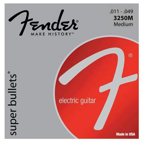 Fender 3250 Super Bullets Nickel-Plated Steel Electric Strings w/ Bullet End