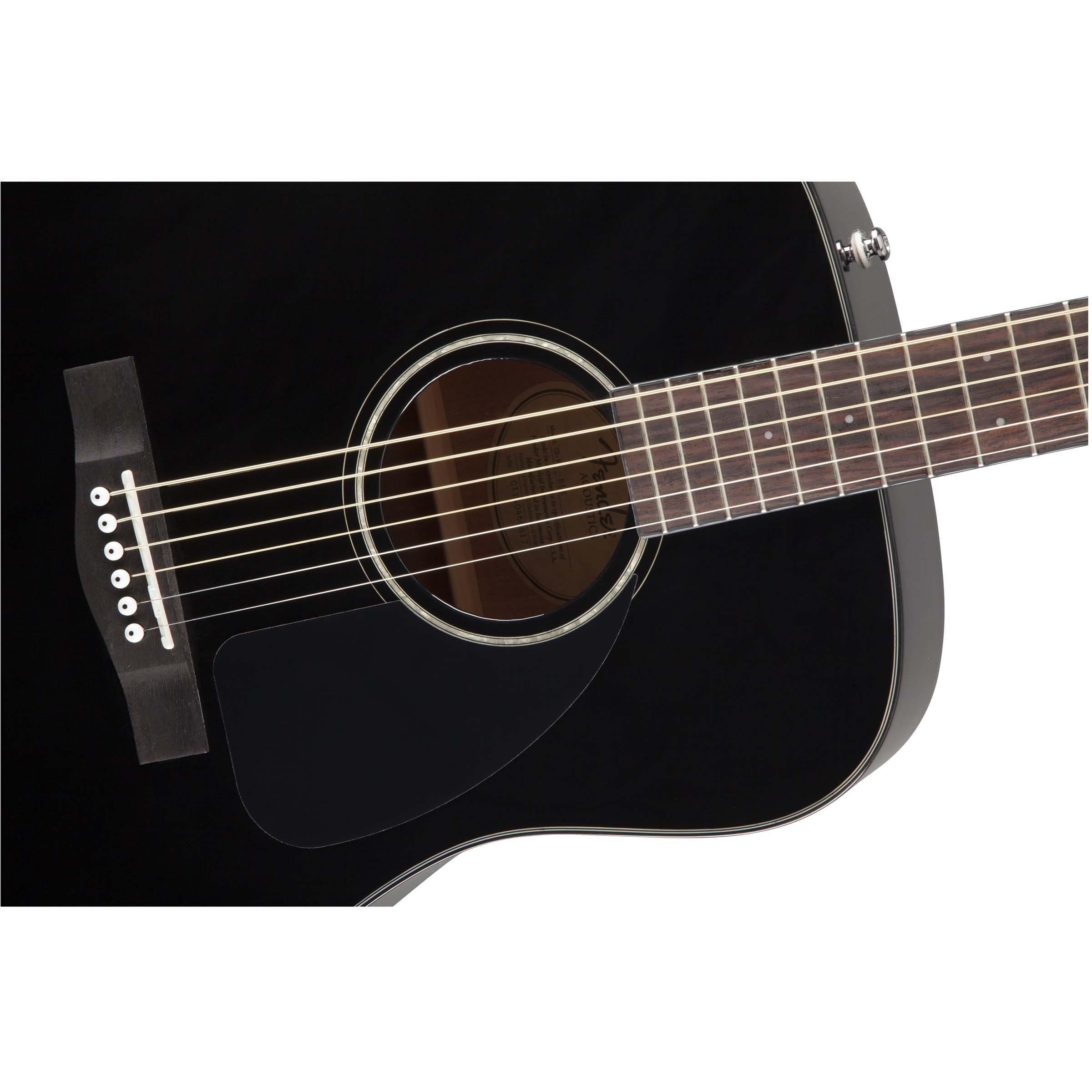 Fender CD-60 Acoustic Guitar Black w/HSC