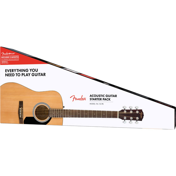 Fender FA-115 Dreadnought Acoustic Guitar Pack V2 Natural