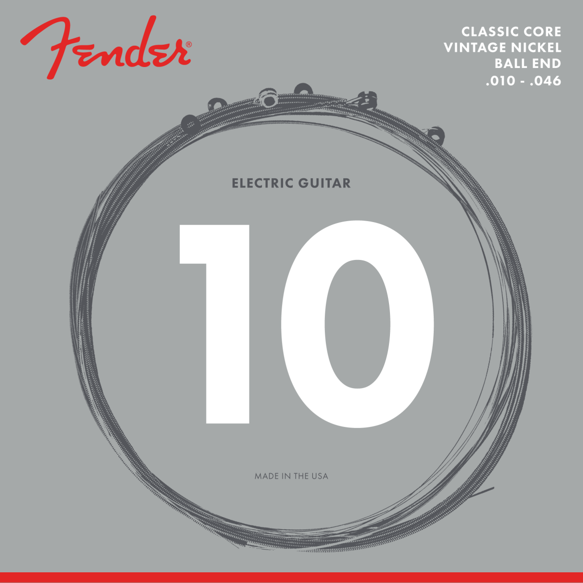 Fender Classic Core 155R Vintage Nickel Electric Strings w/ Ball Ends (10-46)