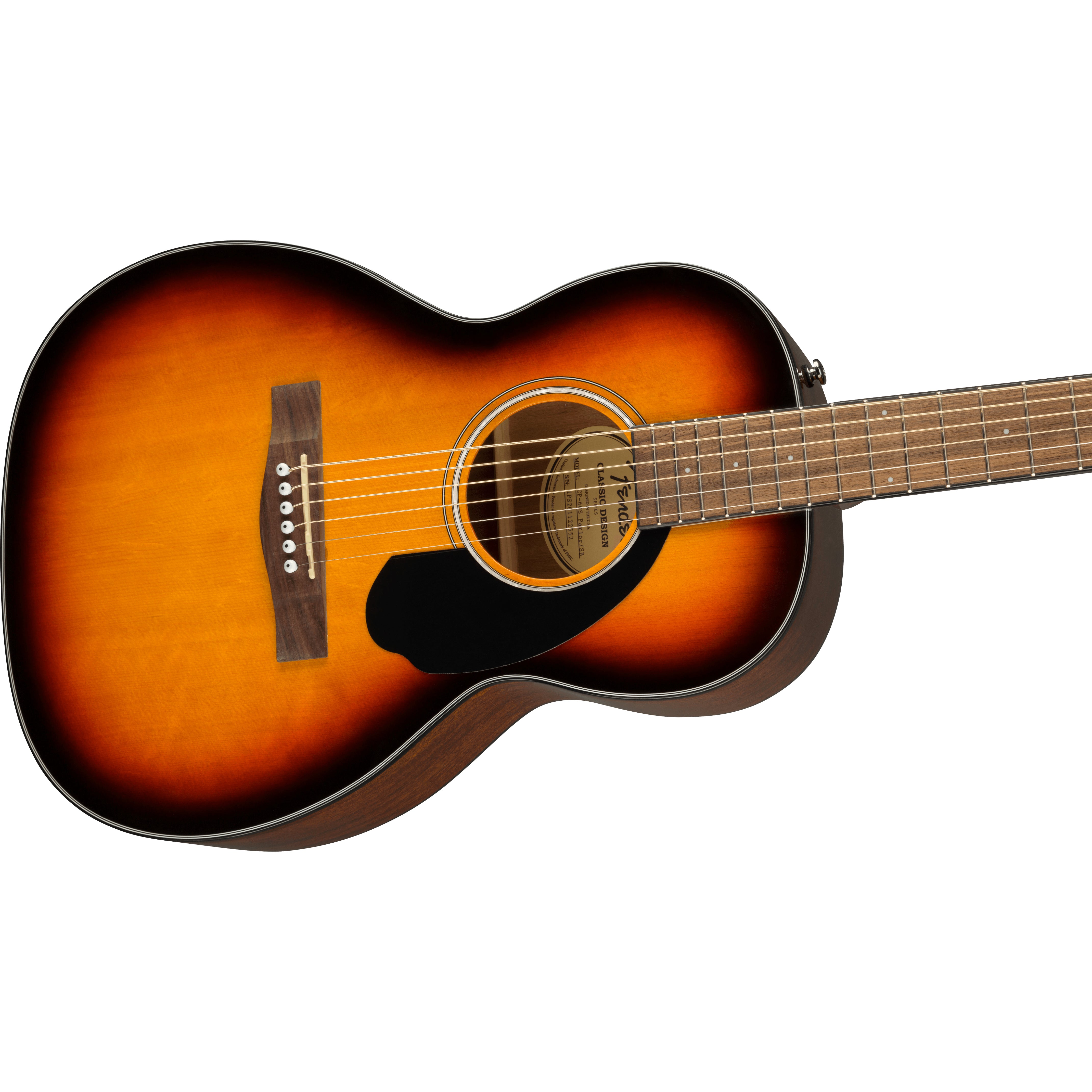 Fender CP-60S Parlor Acoustic Guitar, Sunburst