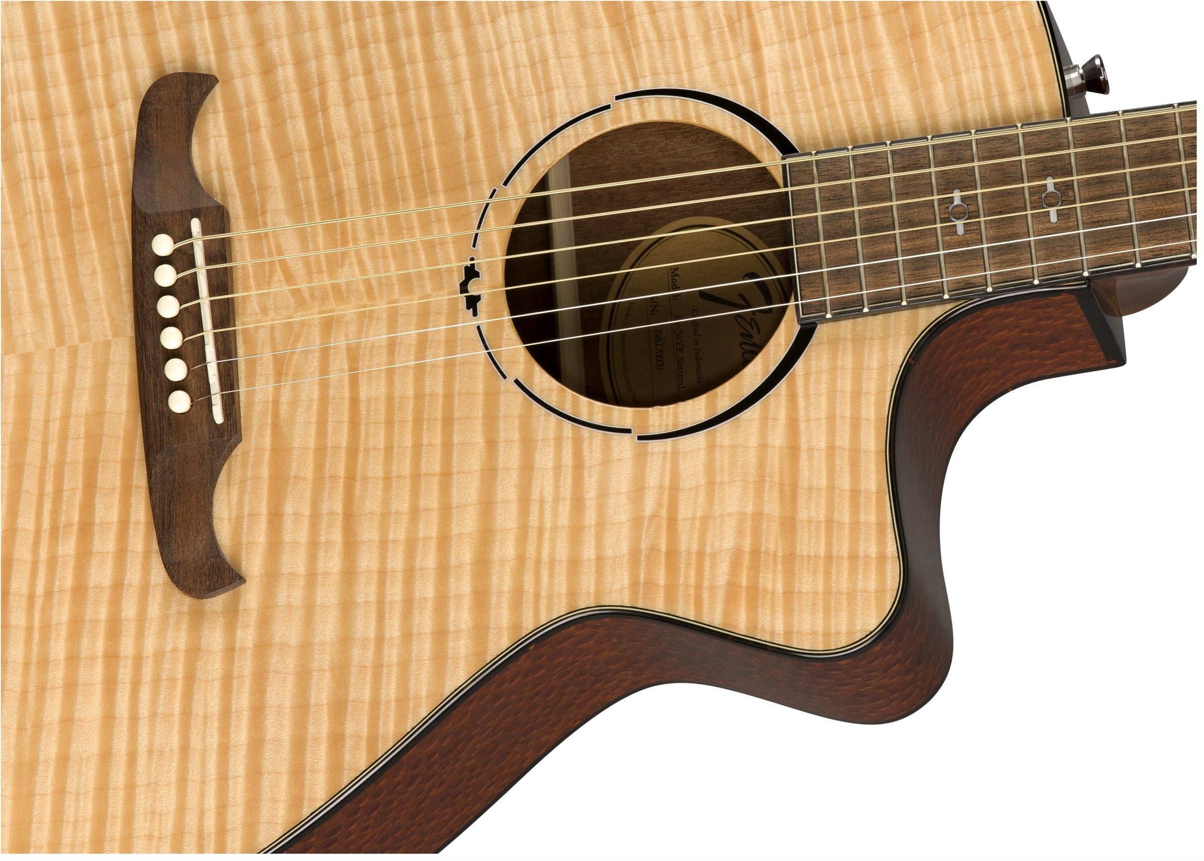 Fender FA-345CE Natural Acoustic Guitar