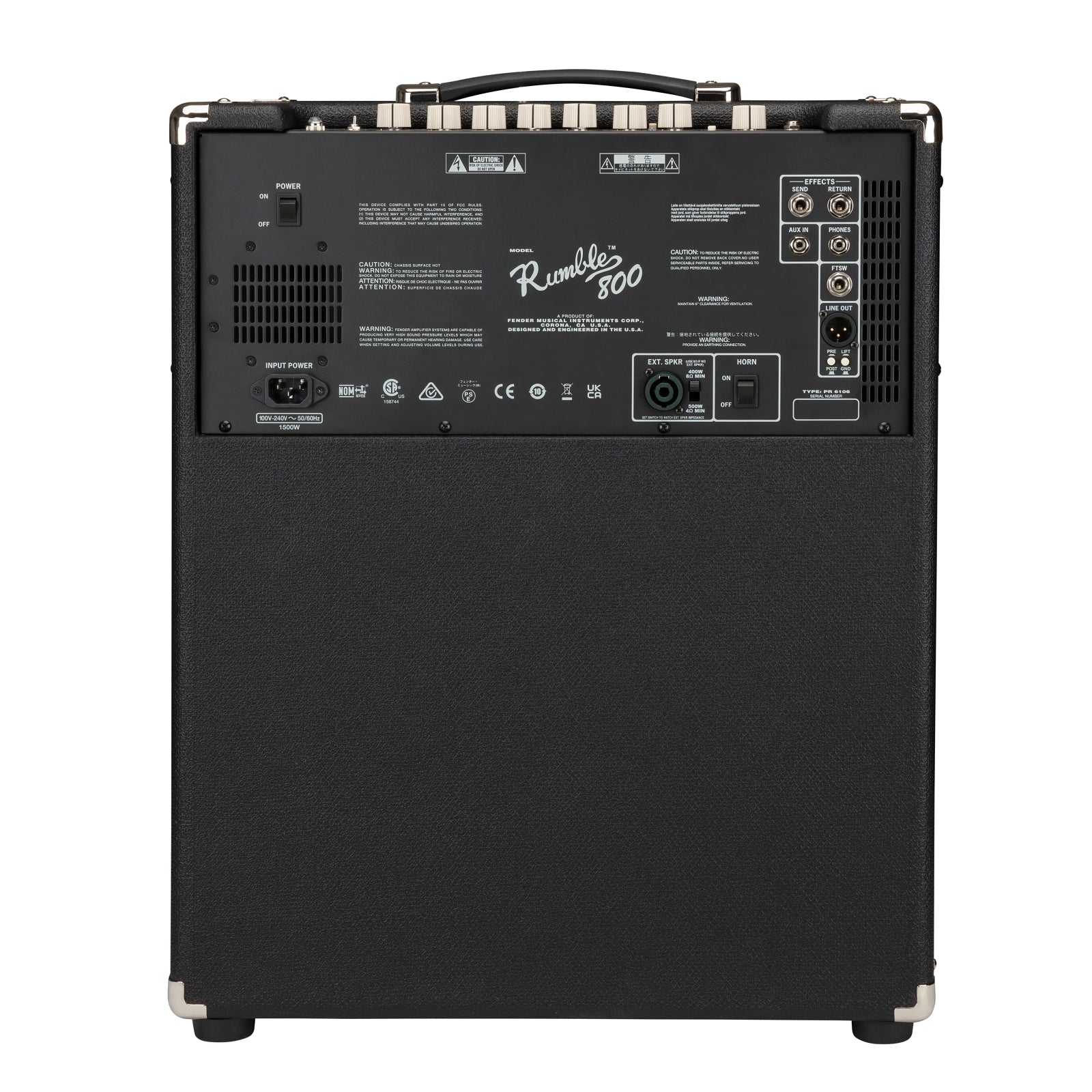 Fender Rumble 800 120V Bass Amp