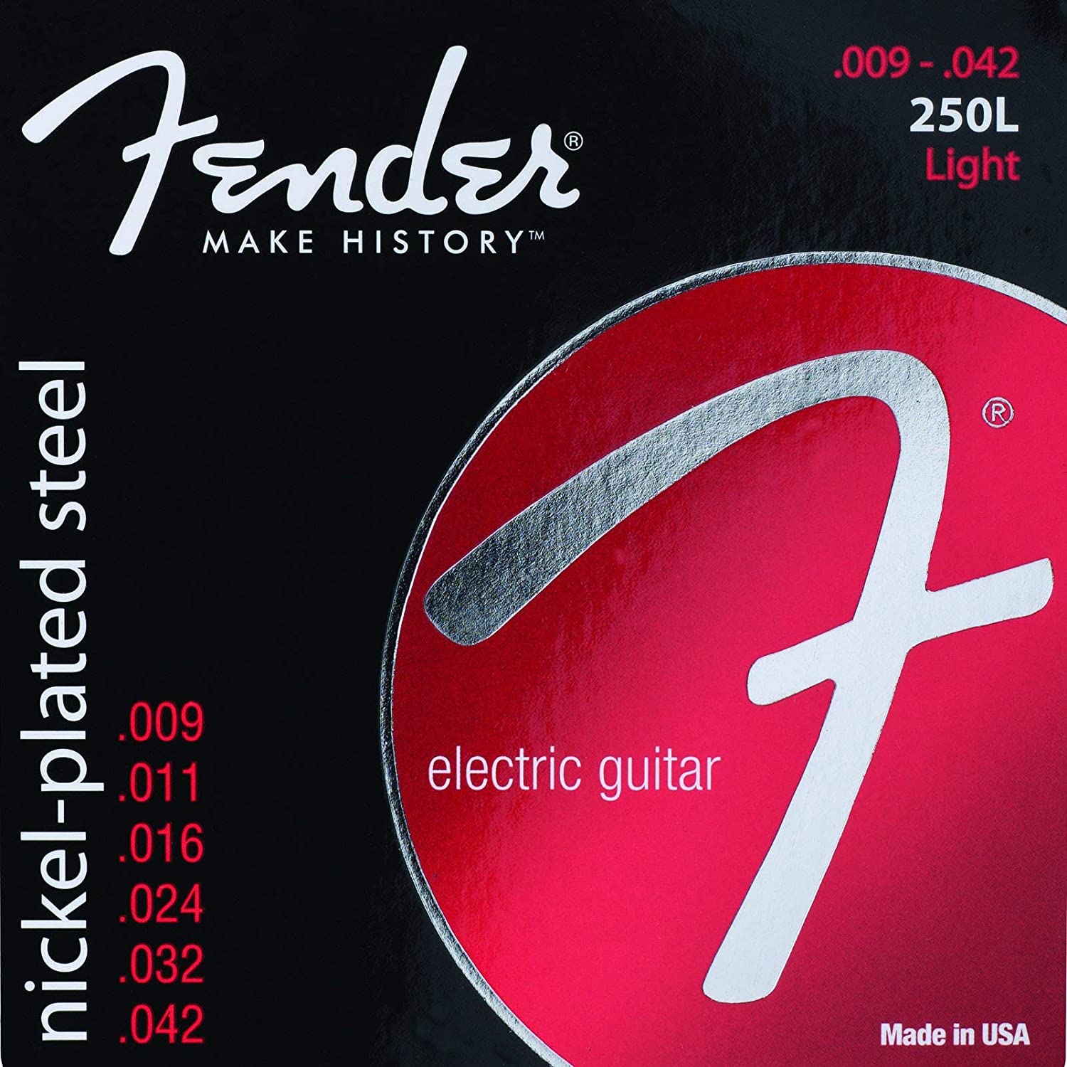 Fender Super 250's Nickel-Plated Steel Electric Strings w/ Ball End