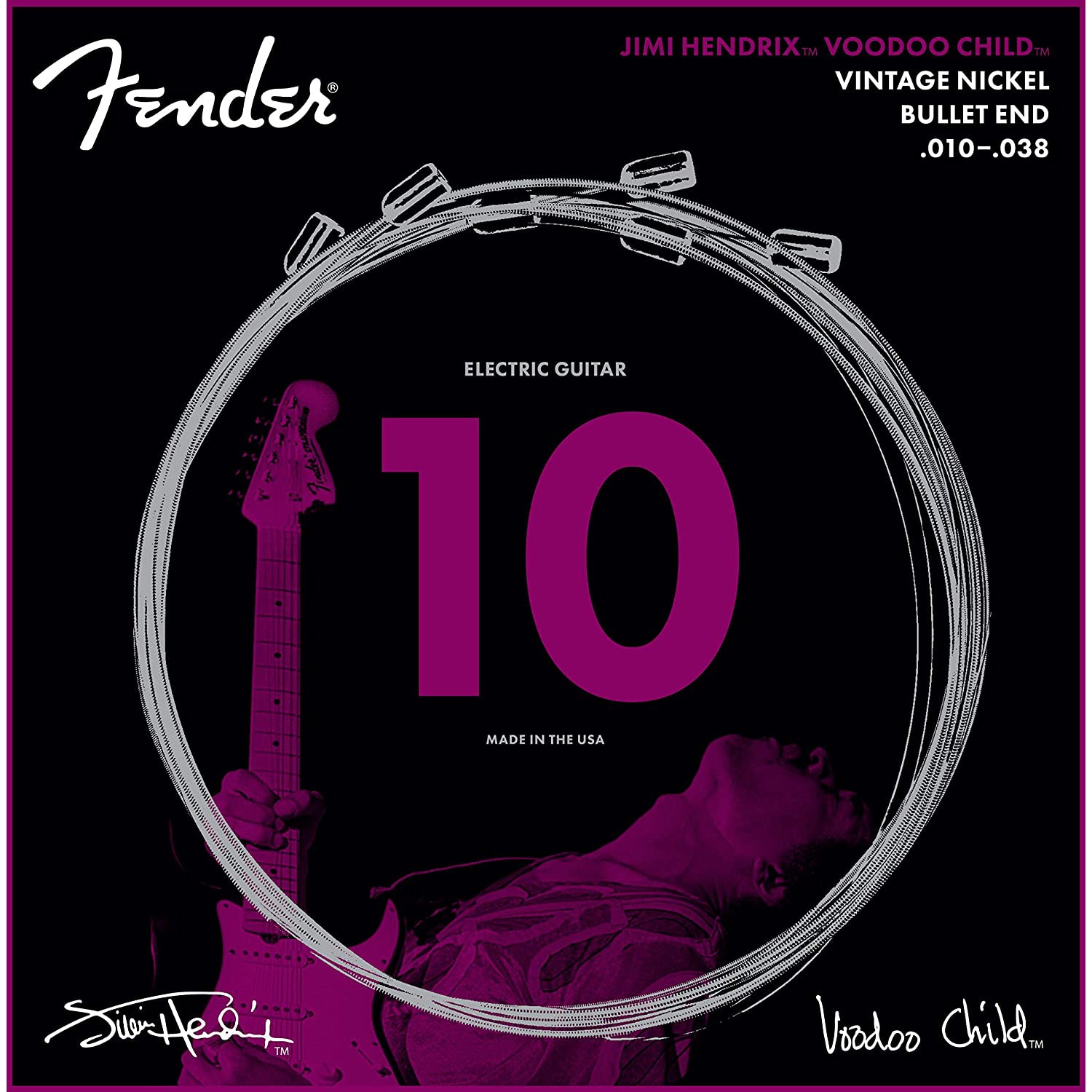 Fender Jimi Hendrix Voodoo Child Vintage Electric Guitar Strings