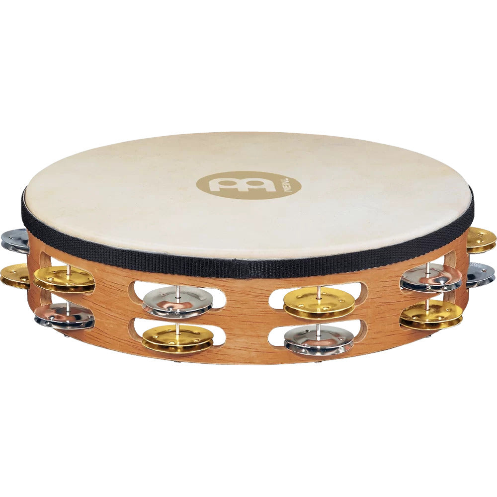 Meinl 10" Goat Skin, Dual Alloy Tambourine, 2 Row