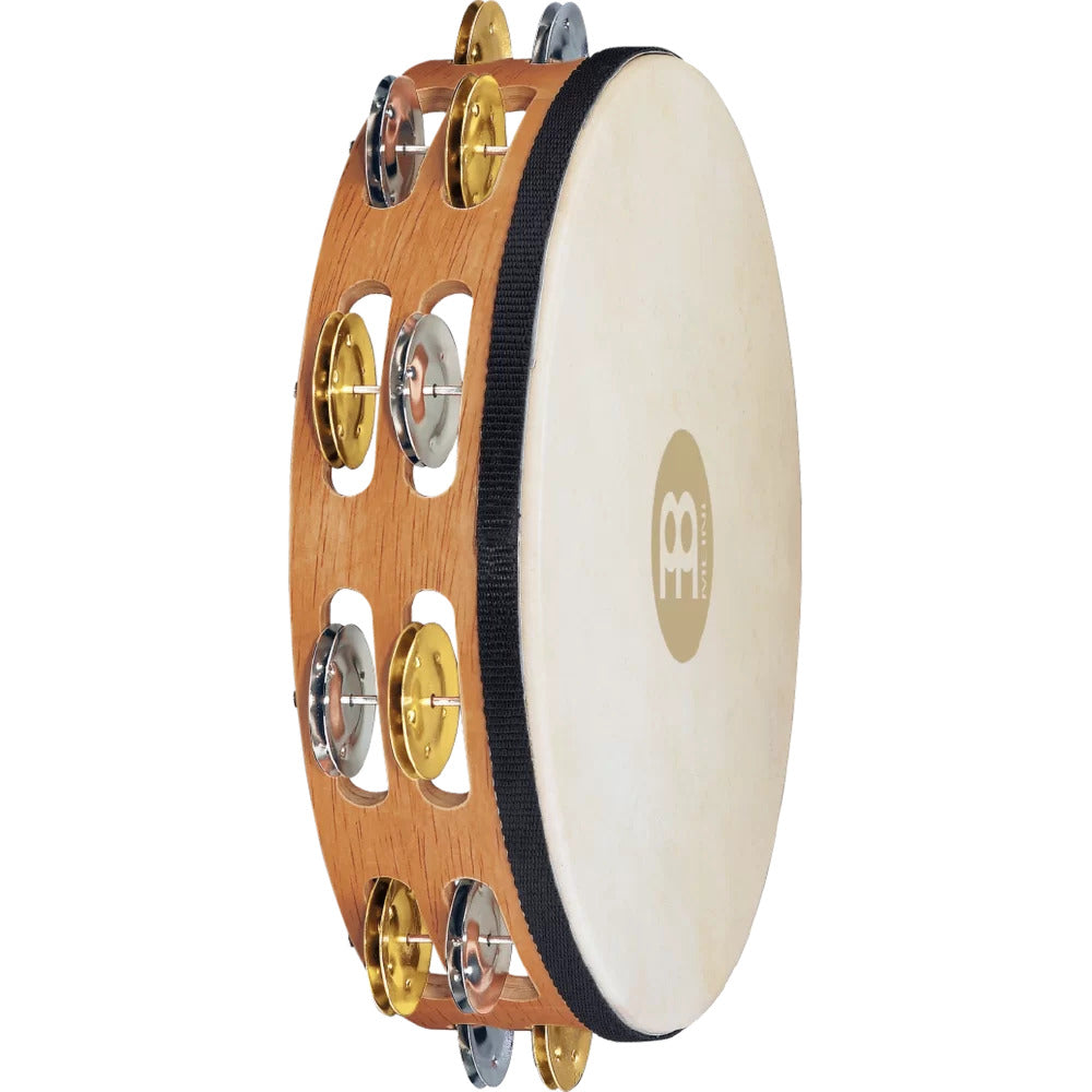 Meinl 10" Goat Skin, Dual Alloy Tambourine, 2 Row