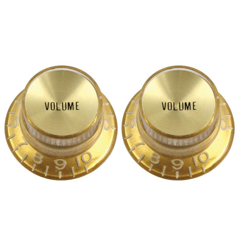 Allparts Gold Volume Reflector Knobs