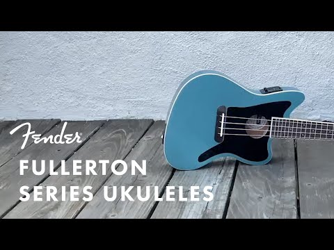 Fender Fullerton Jazzmaster Concert Ukulele Tidepool