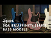 Squier Affinity Jaguar Bass Charcoal Frost Metallic