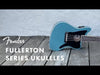 Fender Fullerton Telecaster Concert Ukulele Black