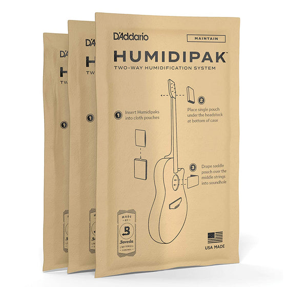 D'Addario Humidipak Replacement Pack - 3-pack