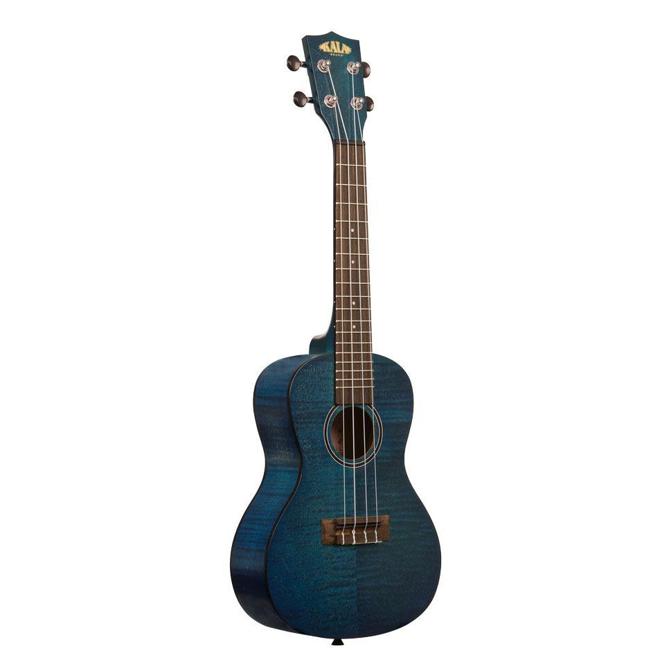 Blue Exotic Mahogany Concert Uke