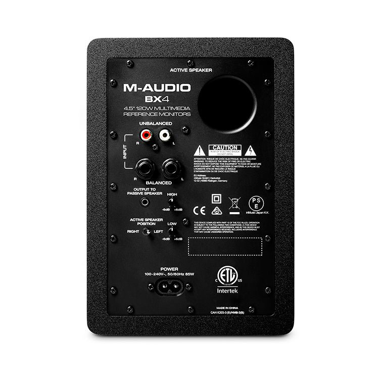 M-Audio BX4 4.5-inch Powered Studio Monitor Pair