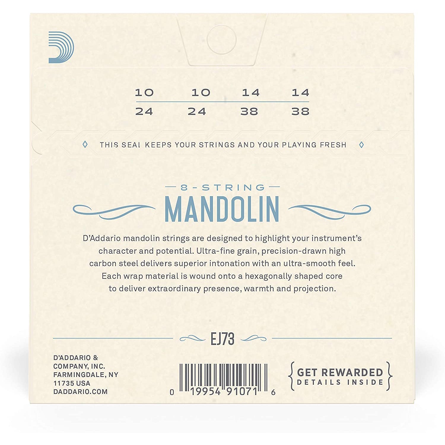 D'Addario Phosphor Bronze Mandolin Strings