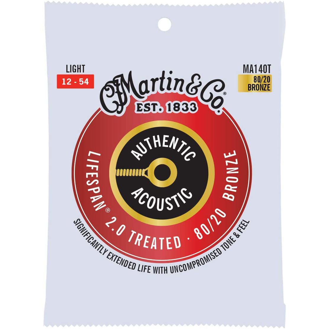 Martin 80/20 Bronze Lifespan 2.0 Acoustic Guitar Strings