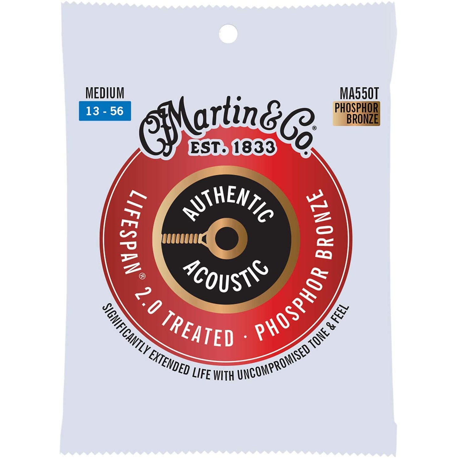 Martin Phosphor Bronze Lifespan 2.0 Acoustic Guitar Strings