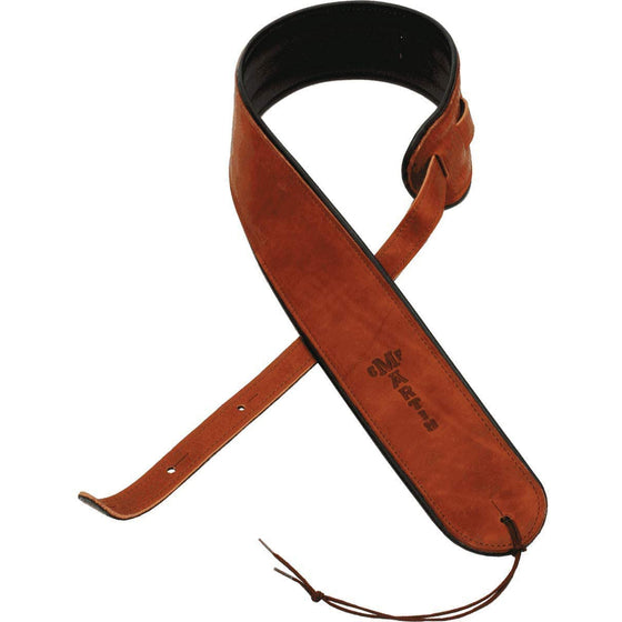 Martin Premium Rolled Brown Leather Guitar Strap