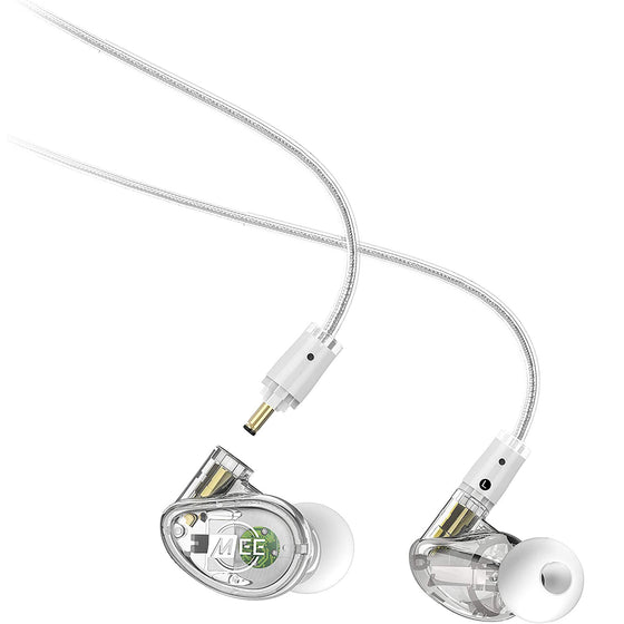 MEE MX2 PRO Hybrid Dual-Driver In-Ear Monitors, Clear