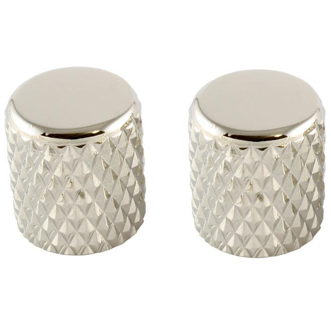 Allparts Nickel Heavy Knurl Barrel Knobs