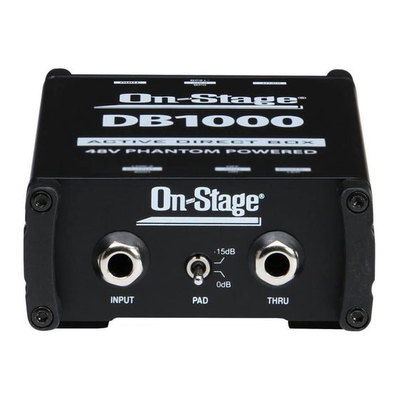 On-Stage DB1000 Active Direct Box