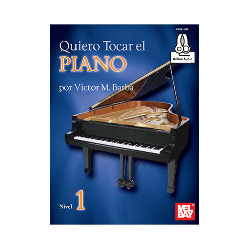 Mel Bay Quiero Tocar Piano Book w/CD