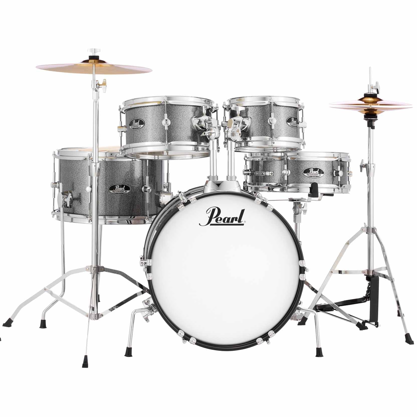 Pearl Roadshow Jr 5-pc Drum Set w/Cymbals - Grindstone Sparkle