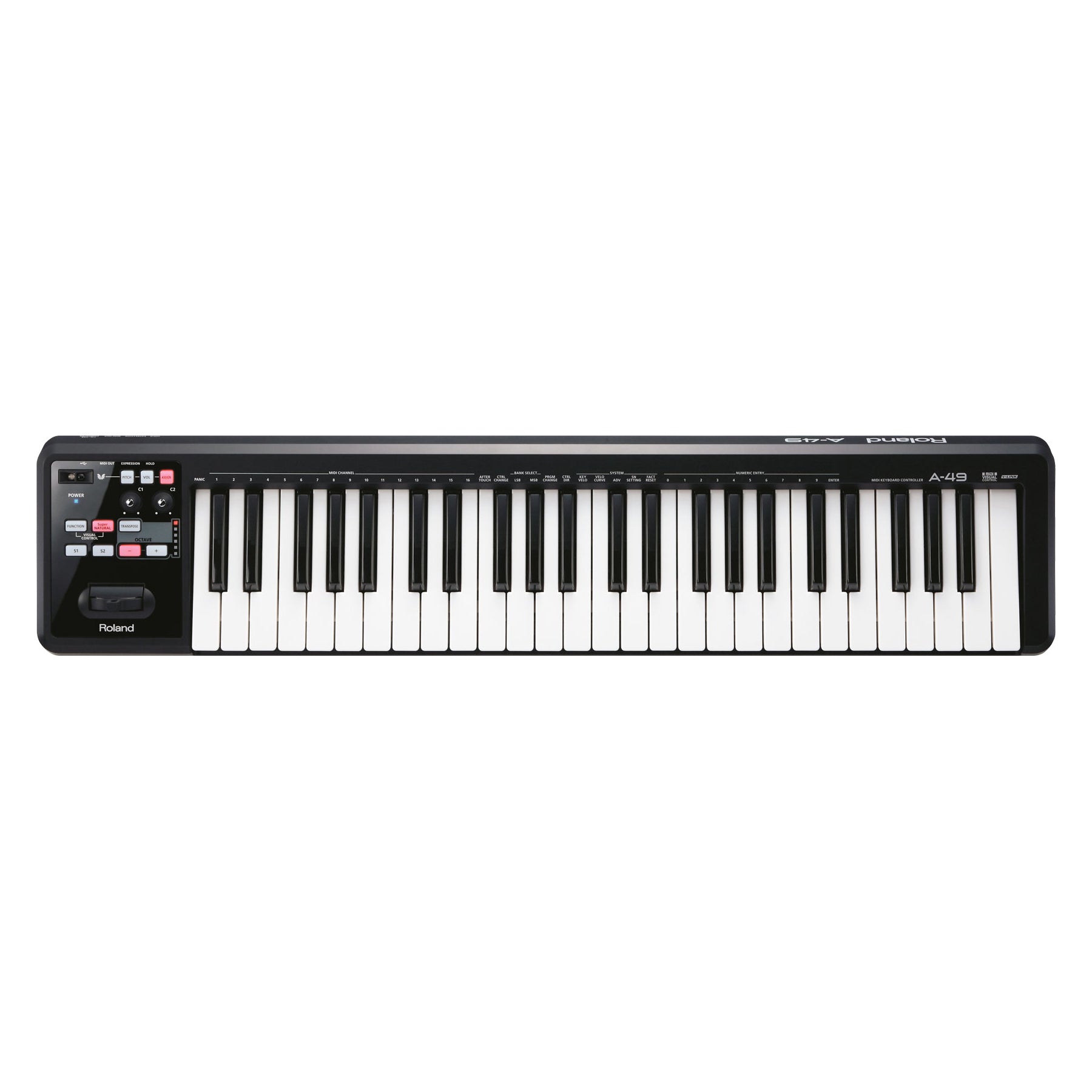 Roland A-49 MIDI Keyboard Controller Black