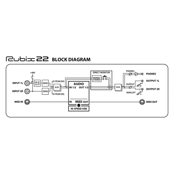 Roland Rubix 22 USB Audio Interface – Spicer's Music
