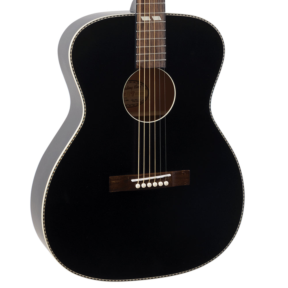 Recording King Dirty 30s Series 7 000 Matte Black Acoustic Guitar