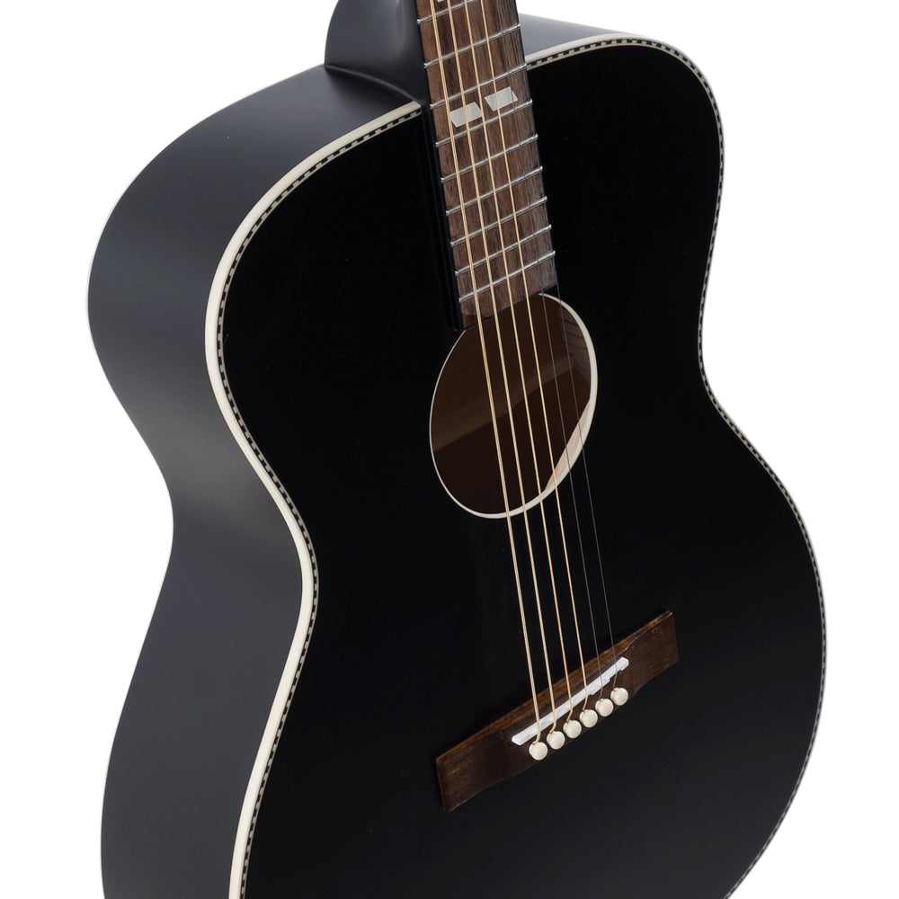 Recording King Dirty 30s Series 7 000 Matte Black Acoustic Guitar