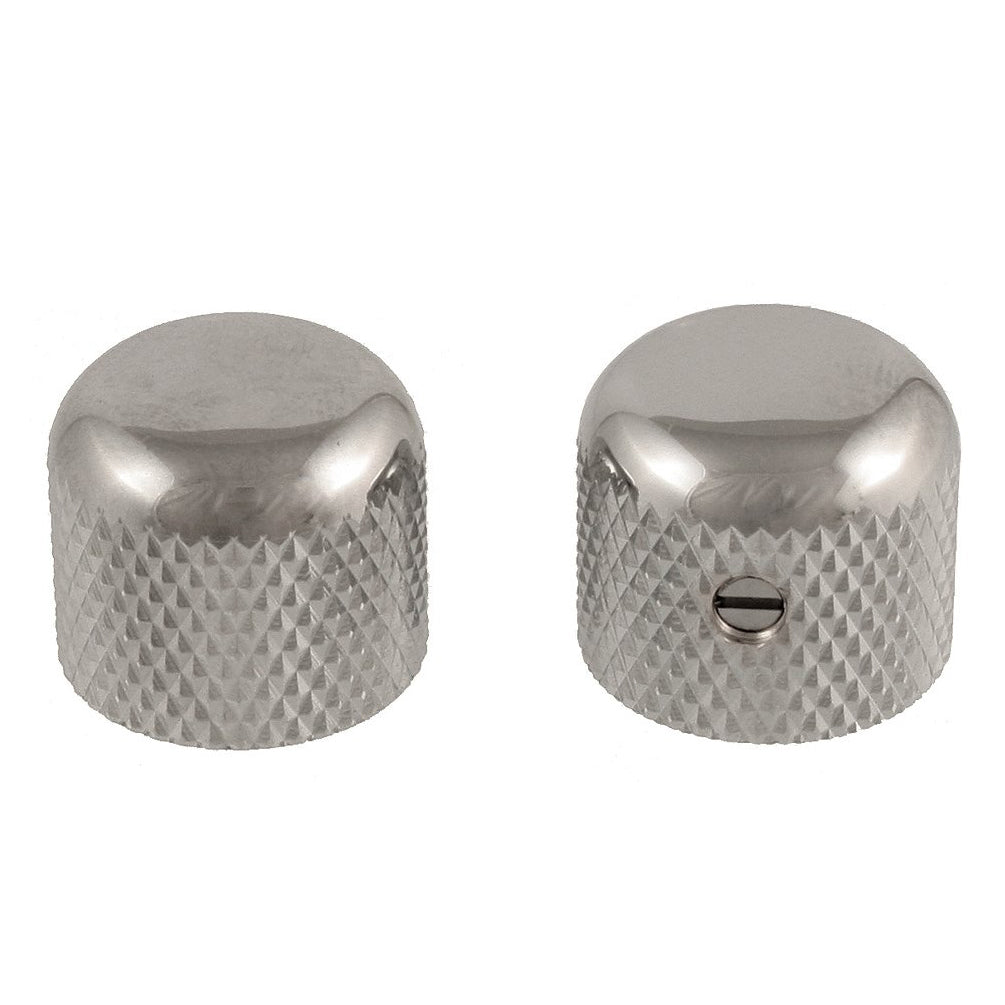 Allparts Short Metal Dome Knobs Nickel