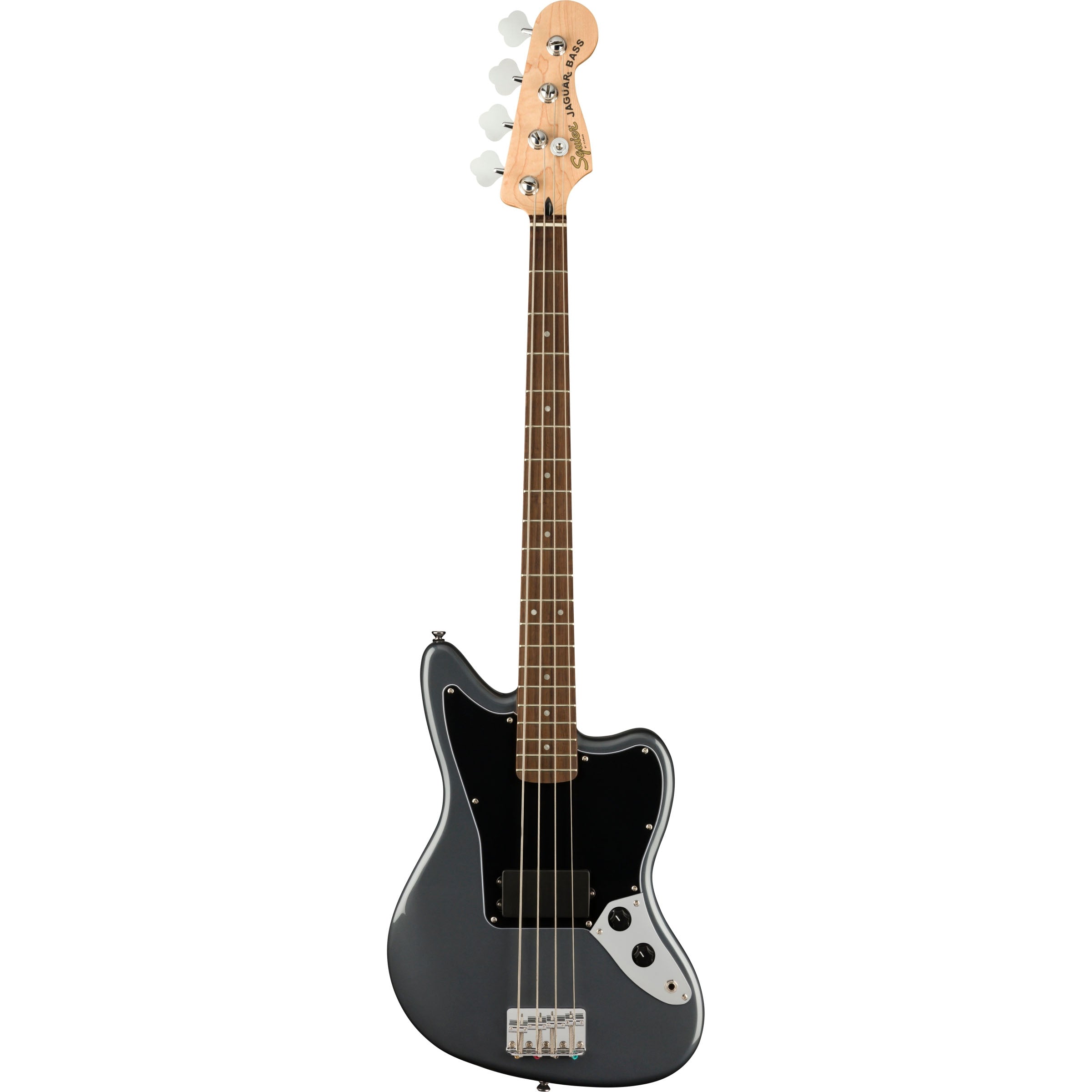 Squier Affinity Jaguar Bass Charcoal Frost Metallic