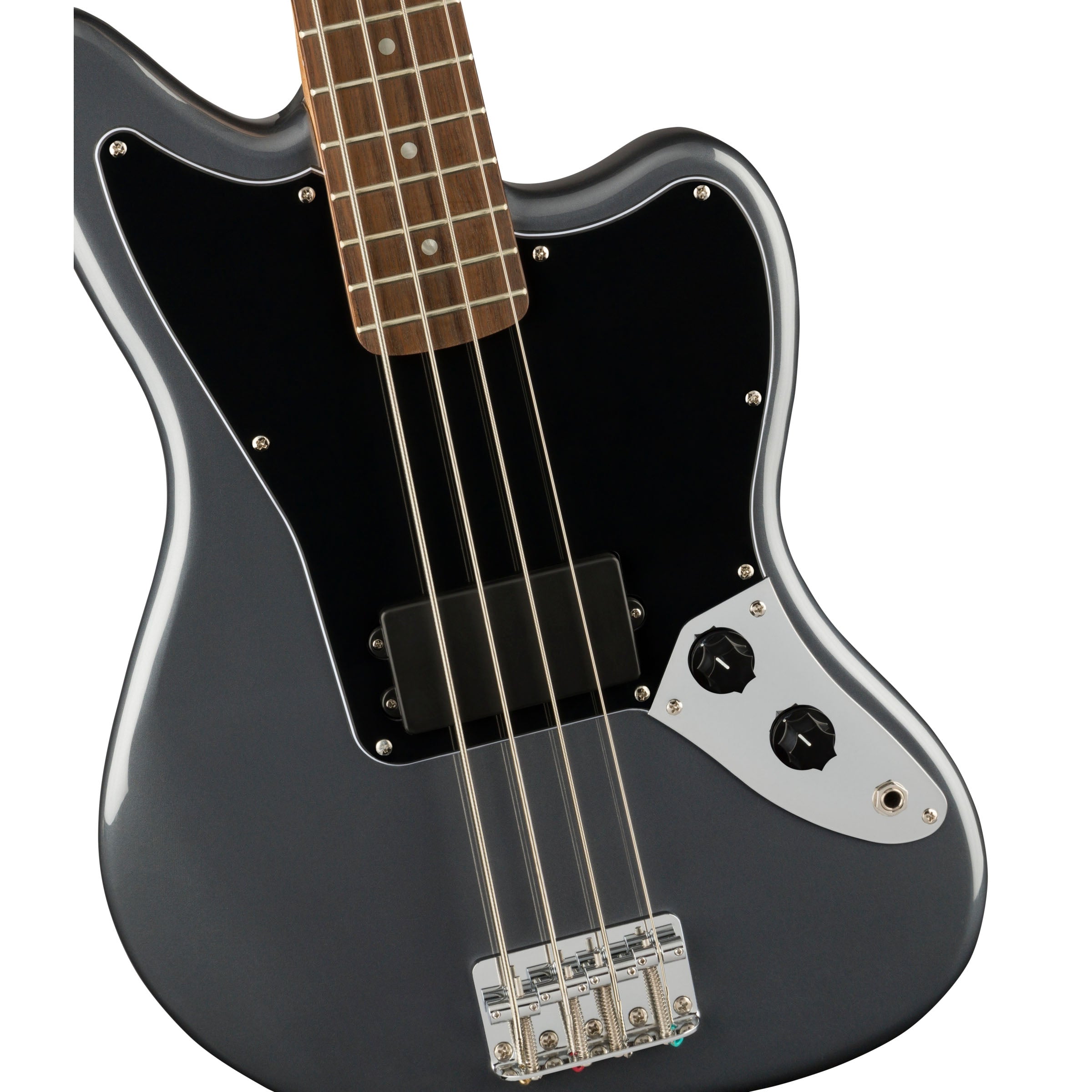 Squier Affinity Jaguar Bass Charcoal Frost Metallic