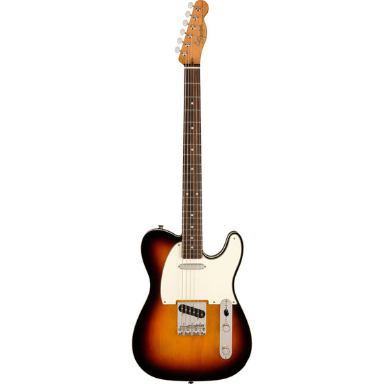 Squier Classic Vibe Baritone Custom Telecaster 3-Tone Sunburst Electric Guitar