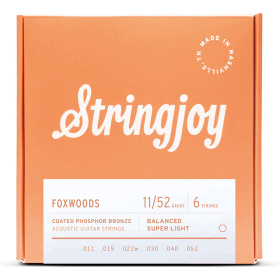 Stringjoy Foxwoods Coated Phosphor Bronze Acoustic Strings