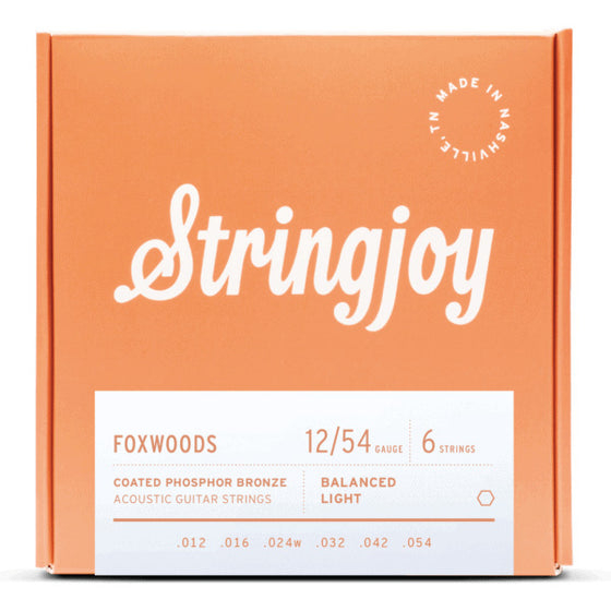 Stringjoy Foxwoods Coated Phosphor Bronze Acoustic Strings