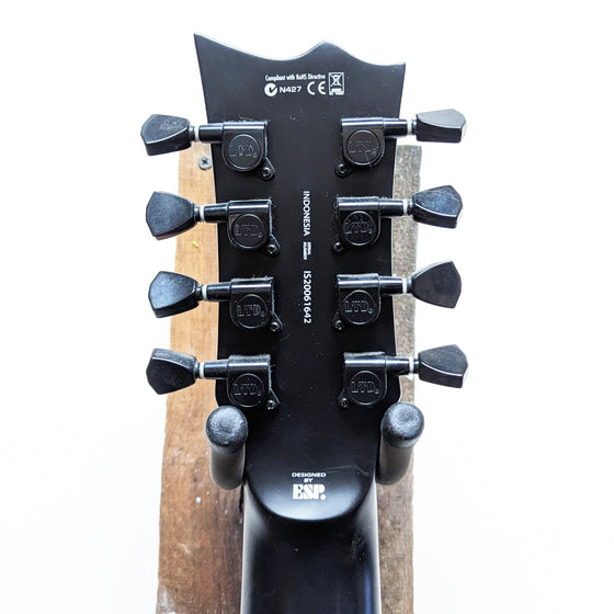 ESP LTD EC-258 8 String Electric Guitar Black Satin 2020