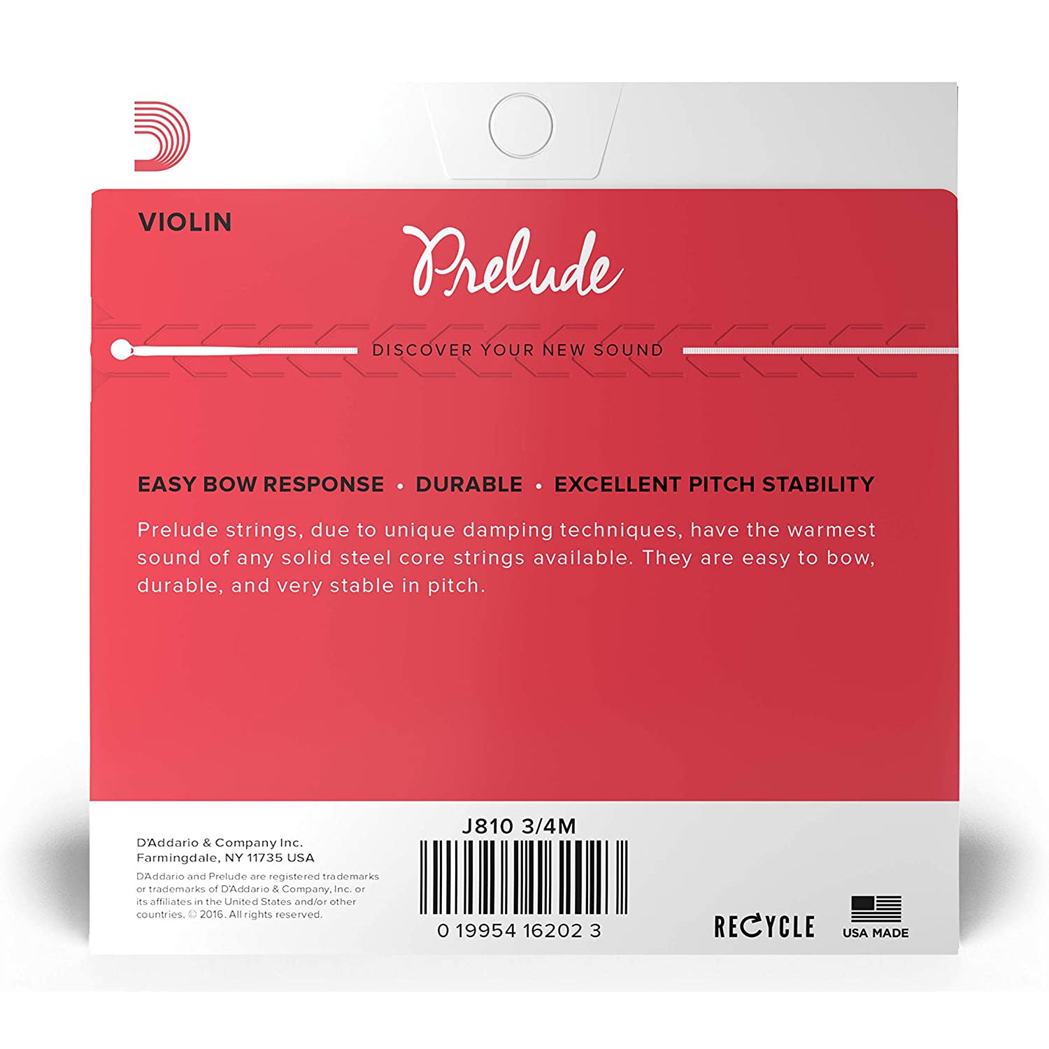 D'Addario Prelude Violin Strings